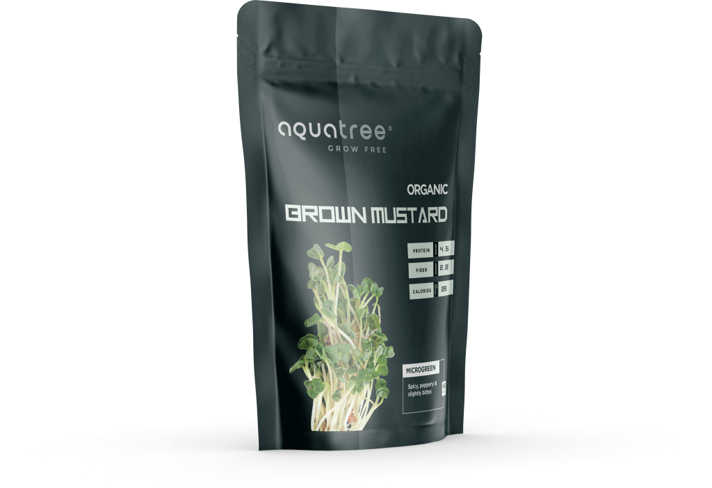 Brown Mustard Microgreen Seeds for Hydroponics | AquaTree